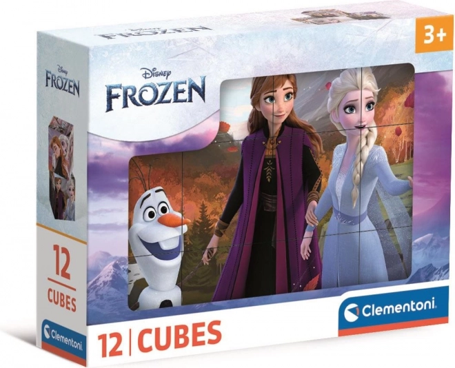 Clementoni cubos con imágenes Frozen 12 cubos
