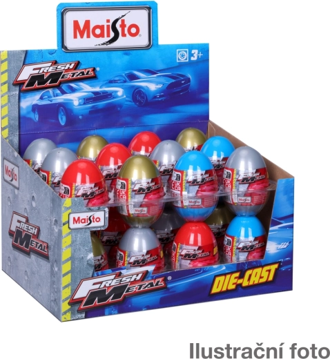 Huevo Maisto con modelo de coche metálico