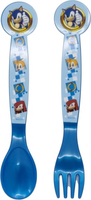 Cubiertos infantiles Sonic