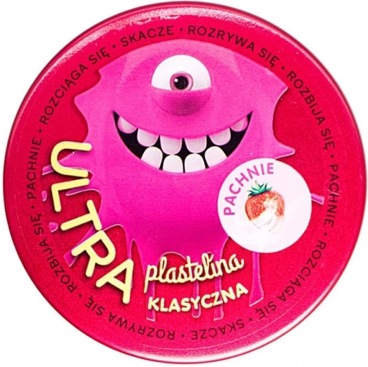 Ultra plastilina aromática rosa con olor a fresa