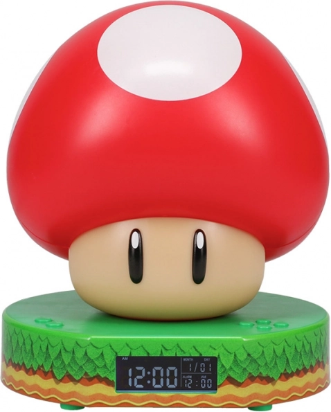 Despertador Super Mario Seta con retroiluminación LED