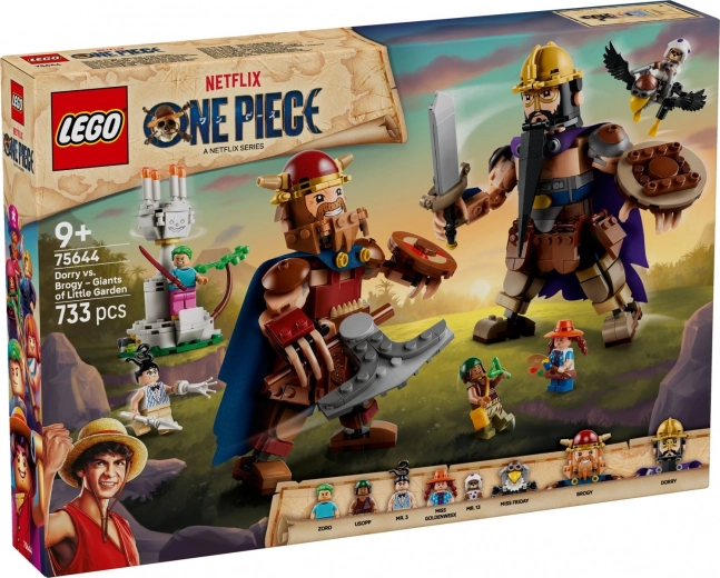LEGO ONE PIECE Dorry vs. Brogy – gigantes de Little Garden