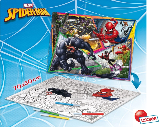 Puzzle de suelo de doble cara de Spider-Man, 150 piezas