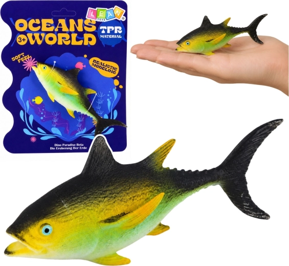 Figura realista de goma de atún 14 cm