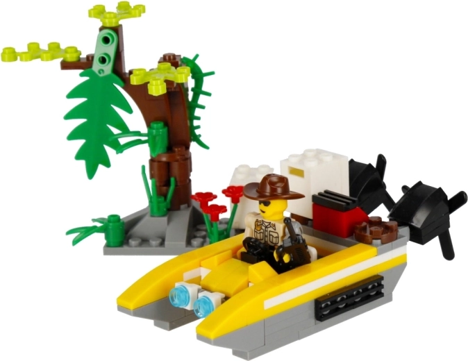 Minifigura de explorador con accesorios