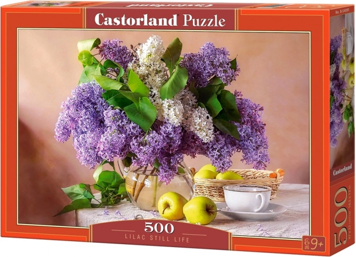 Puzzle de 500 piezas – flores de lila en un jarrón