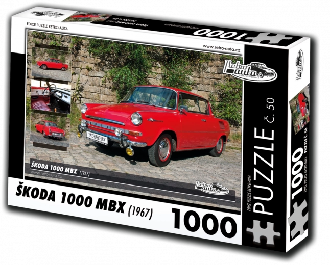 Puzzle Retro-autos Škoda 1000 MBX (1967) – 1000 piezas