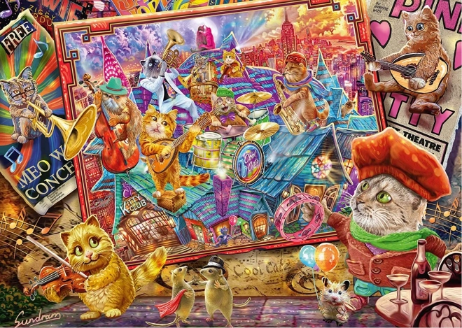 Puzzle Manía gatuna 1000 piezas SCHMIDT