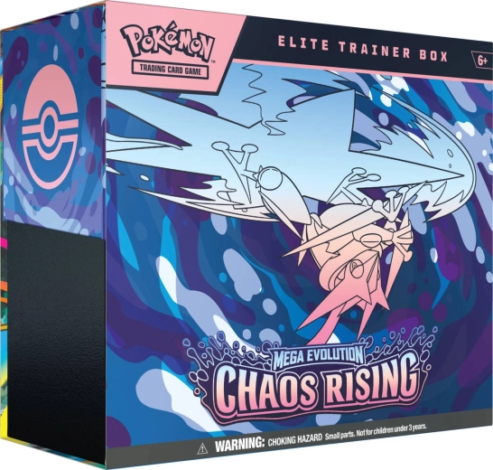 Pokémon TCG Mega Evolution: Chaos Rising caja de entrenador élite