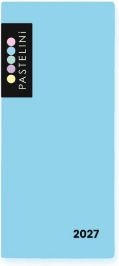 Agenda semanal Pastelini 2027 azul en funda de PVC