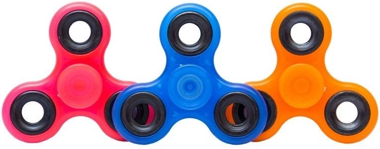 Spinner fidget fluorescente 7,5 cm - 1 pieza