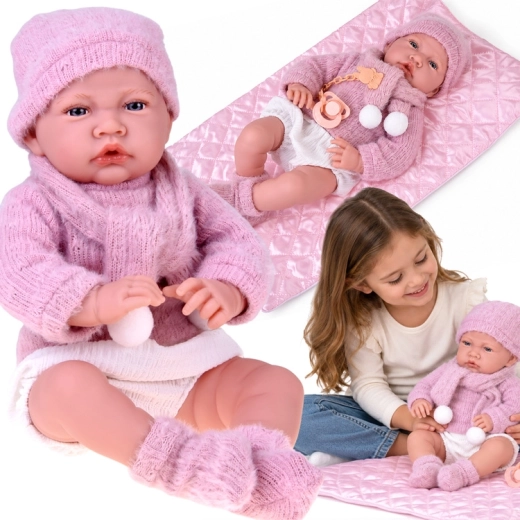 Muñeca bebé parlante con funciones de sonido de 45 cm