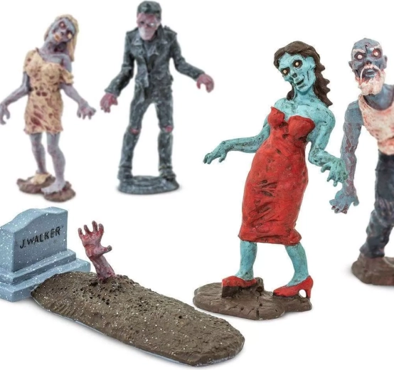 12 personajes y accesorios de zombi únicos