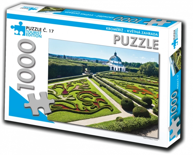 Puzzle Tourist Edition Kroměříž – Jardín de Flores 1000 piezas