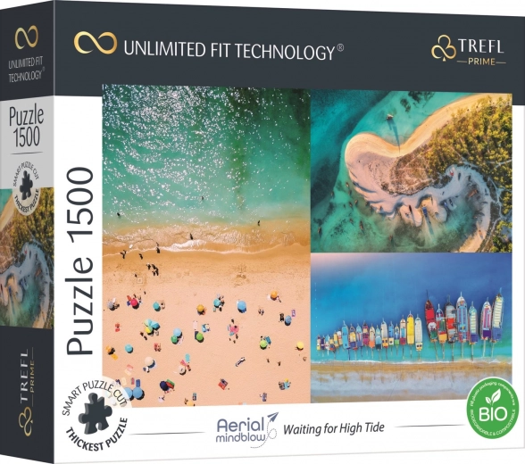 Puzzle Trefl UFT Aerial Mindblow: Esperando la marea, 1500 piezas
