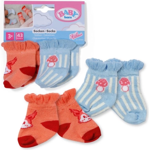 BABY born calcetines pastel para muñecas (2 pares) 43 cm