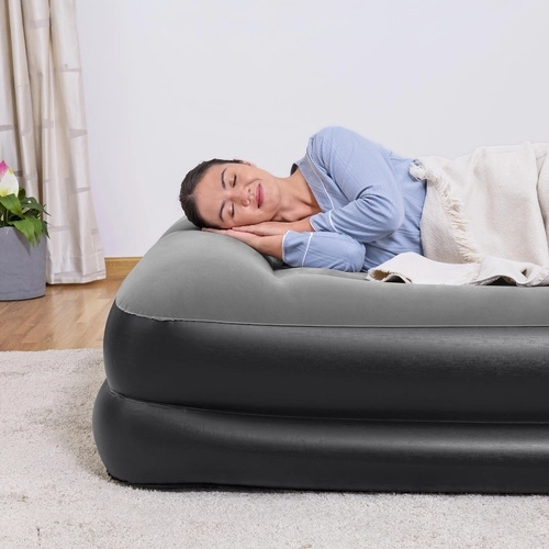 Superficie aterciopelada suave y almohada integrada
