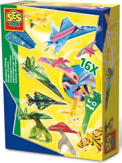 Kit para hacer aviones de papel para niños