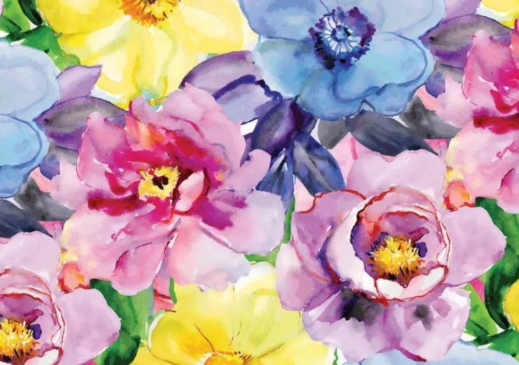 Puzzle Interdruk Flores de Colores 500 Piezas