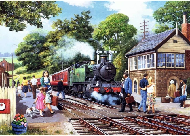 Puzzle Ravensburger Parada de tren en el campo 1000 piezas