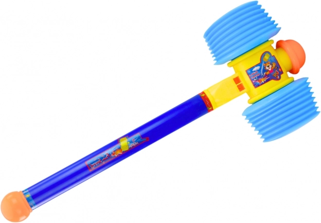 Gran martillo blando con sonido chirriante azul 60 cm