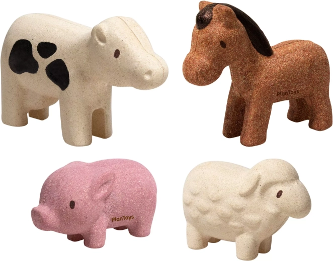 PlanToys animalitos de madera de granja