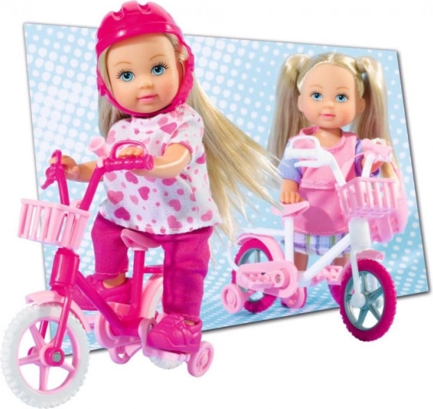 Muñeca EVI LOVE con bicicleta y casco