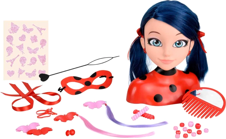 30 accesorios, incluidos mechones clip-in y cuentas