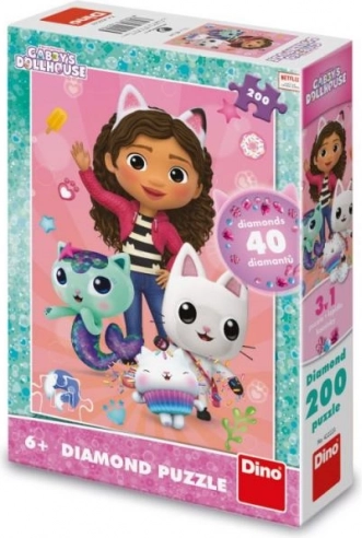 Puzzle divertido de 200 piezas con diamantes