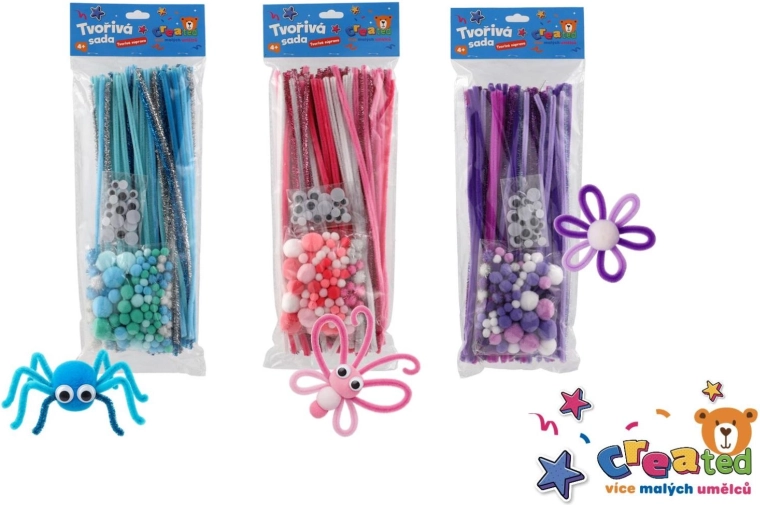Kit creativo para niños: 3 colores en tarjeta de 15 × 40 cm