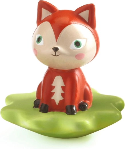 Adorable zorrito sobre una base estable