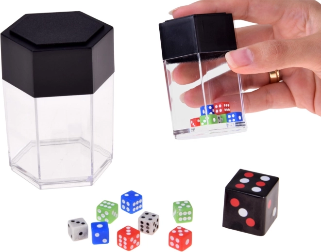 Trucos con dados y una práctica caja para dados