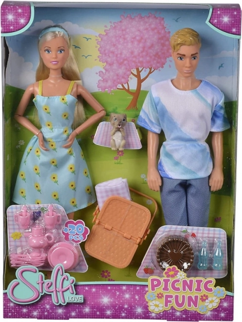 Muñecas Steffi y Kevin de pícnic