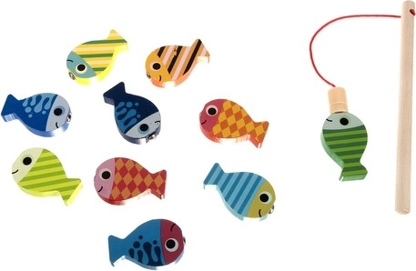 Pesca magnética de pececitos para entrenar la coordinación