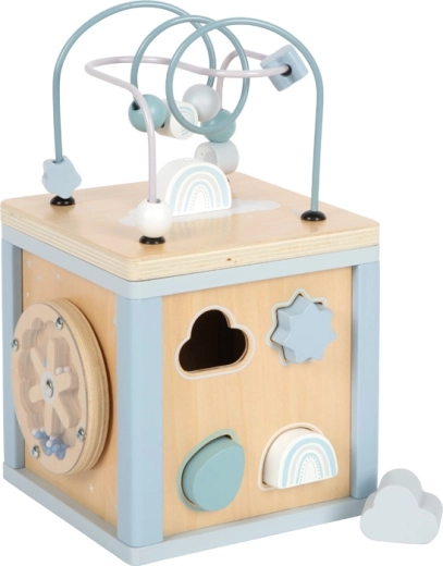 Cubo motriz Small Foot azul