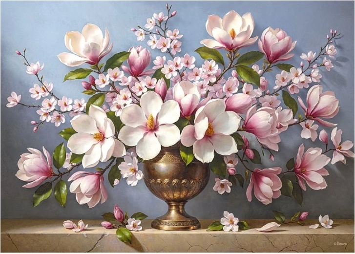 Puzzle Cherry Pazzi Elegancia de magnolia 1000 piezas