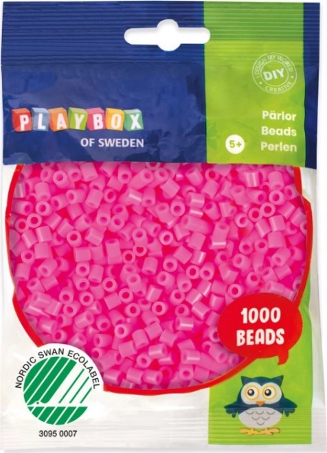 Cuentas para planchar Playbox rosas 1000 uds.