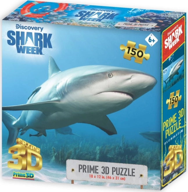 Puzzle 3D tiburón de arrecife caribeño de 150 piezas