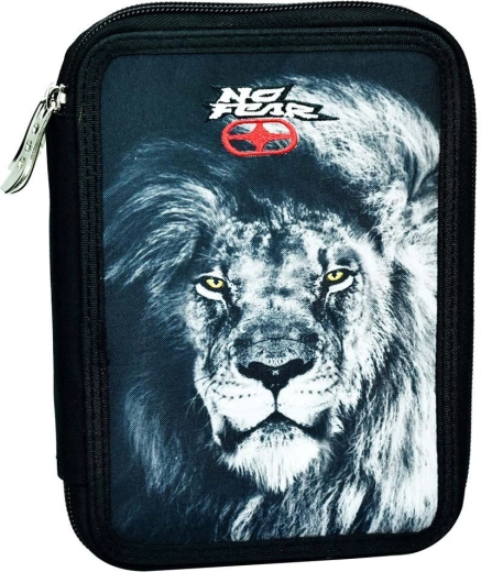 Estuche de dos pisos equipado No Fear lion