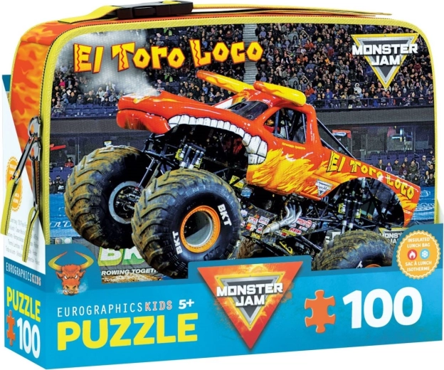 Puzle en caja El Toro Loco Monster Jam 100 piezas