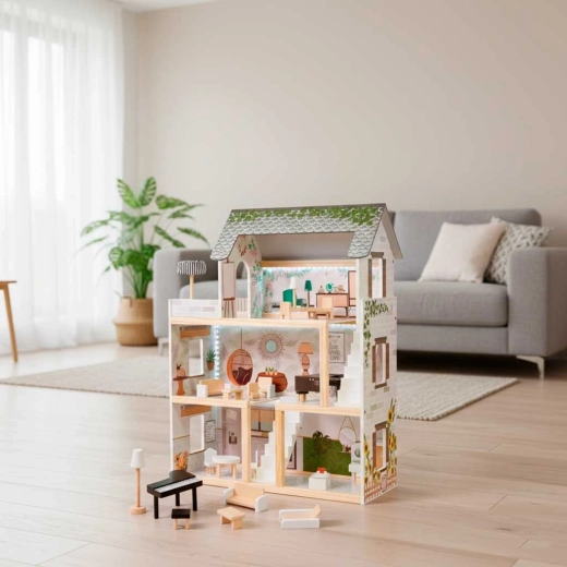 Tres pisos de juego con terraza