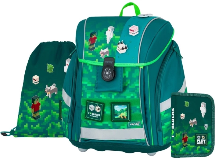 Set escolar PREMIUM LIGHT Playworld – cartera escolar, bolsa y estuche