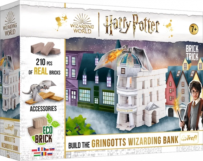 Set de construcción Brick Trick HARRY POTTER: Banco mágico Gringotts (210 piezas)