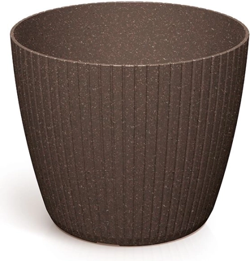 Maceta Lamia Eco Wood 13,8 cm – color café