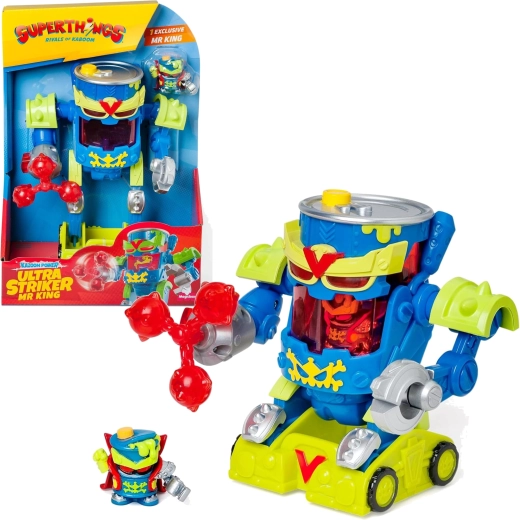 SuperThings Ultra Striker robot Mr King con figura