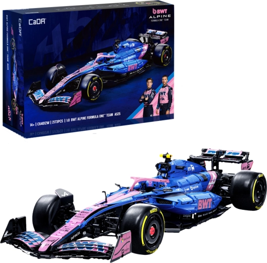 Set de construcción CaDA BWT ALPINE F1 A525 – monoplaza de competición 1:8, 2173 piezas