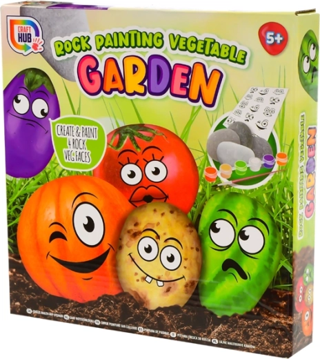 Set creativo para pintar piedras Rock Vegetable Garden