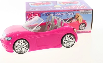 Coche rosa Glorie para muñecas