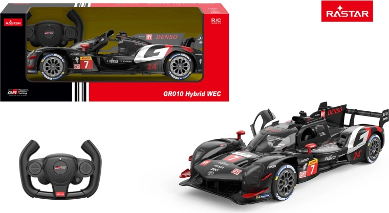 Coche RC Rastar Toyota Gazoo racing GR010 hybrid 1:14 negro