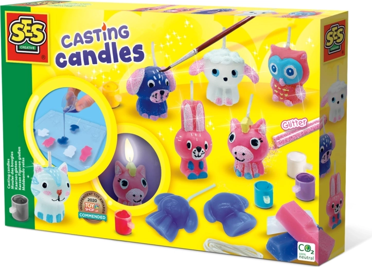 Fabricación de velas de animalitos